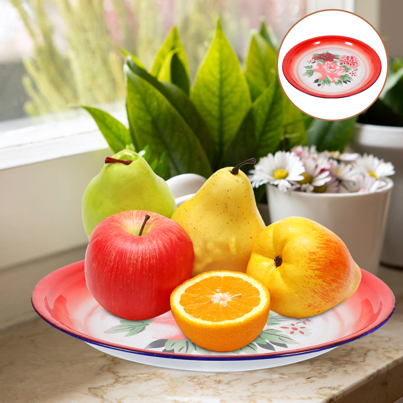 Enamel Round Plate Chinese Style Thick Retro Food Tray Multipurpose Kitchen Home Snack Fruit Serving Plate Enamel Tray
Enamel Round Plate Chinese Style Thick Retro Food Tray Multipurpose Kitchen Home Snack Fruit Serving Plate Enamel Tray