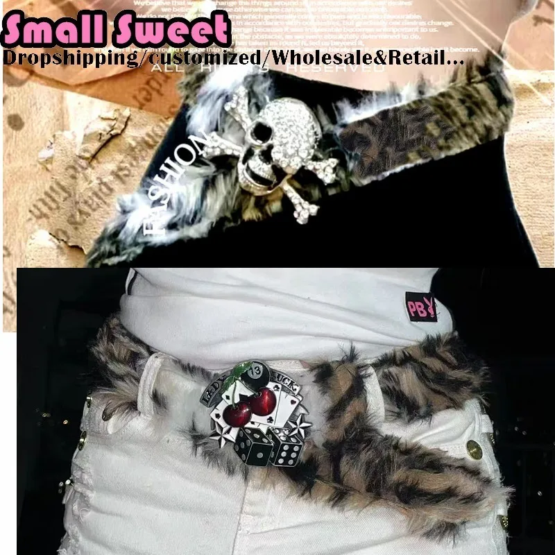 Women Y2K Belt Girl Cowgirl Furry Tiger Fur Belt Vintage Gothic Punk Metal Buckle Belts HipHop Waistband Jeans Pants Decor Belt
Women Y2K Belt Girl Cowgirl Furry Tiger Fur Belt Vintage Gothic Punk Metal Buckle Belts HipHop Waistband Jeans Pants Decor Belt