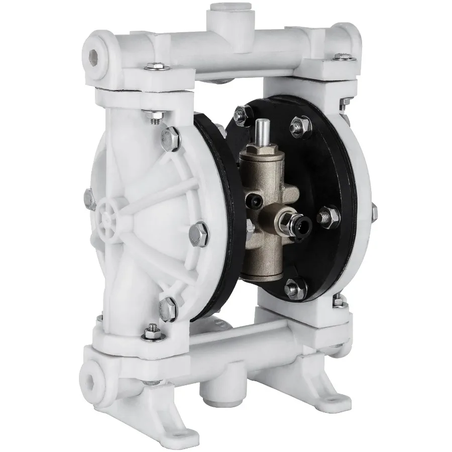 AirOperated Double Diaphragm Pump 1 2 in Inlet and Outlet Polypropylene Body 2.5 GPM and Max 80PSI PTFE Diaphragm Pneumatic Tr
AirOperated Double Diaphragm Pump 1 2 in Inlet and Outlet Polypropylene Body 2.5 GPM and Max 80PSI PTFE Diaphragm Pneumatic Tr