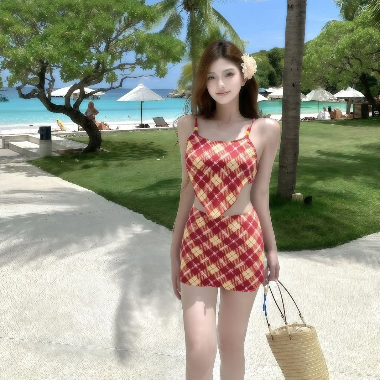 Новый комплект бикини из 3 предметов 2026 года для женщин: корейский стиль, юбка в клетку, стройнящий, универсальный, сексуальный купальник для пляжного отдыха
Новый комплект бикини из 3 предметов 2026 года для женщин: корейский стиль, юбка в клетку, стройнящий, универсальный, сексуальный купальник для пляжного отдыха