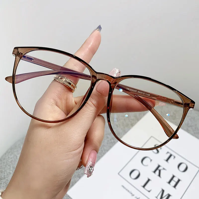 TR90 Round Women Blue Light Blocking Computer Glasses Men Big Brown Tea Spectacle Frame Anti Glare UV400 Transparent Lens Brown
TR90 Round Women Blue Light Blocking Computer Glasses Men Big Brown Tea Spectacle Frame Anti Glare UV400 Transparent Lens Brown