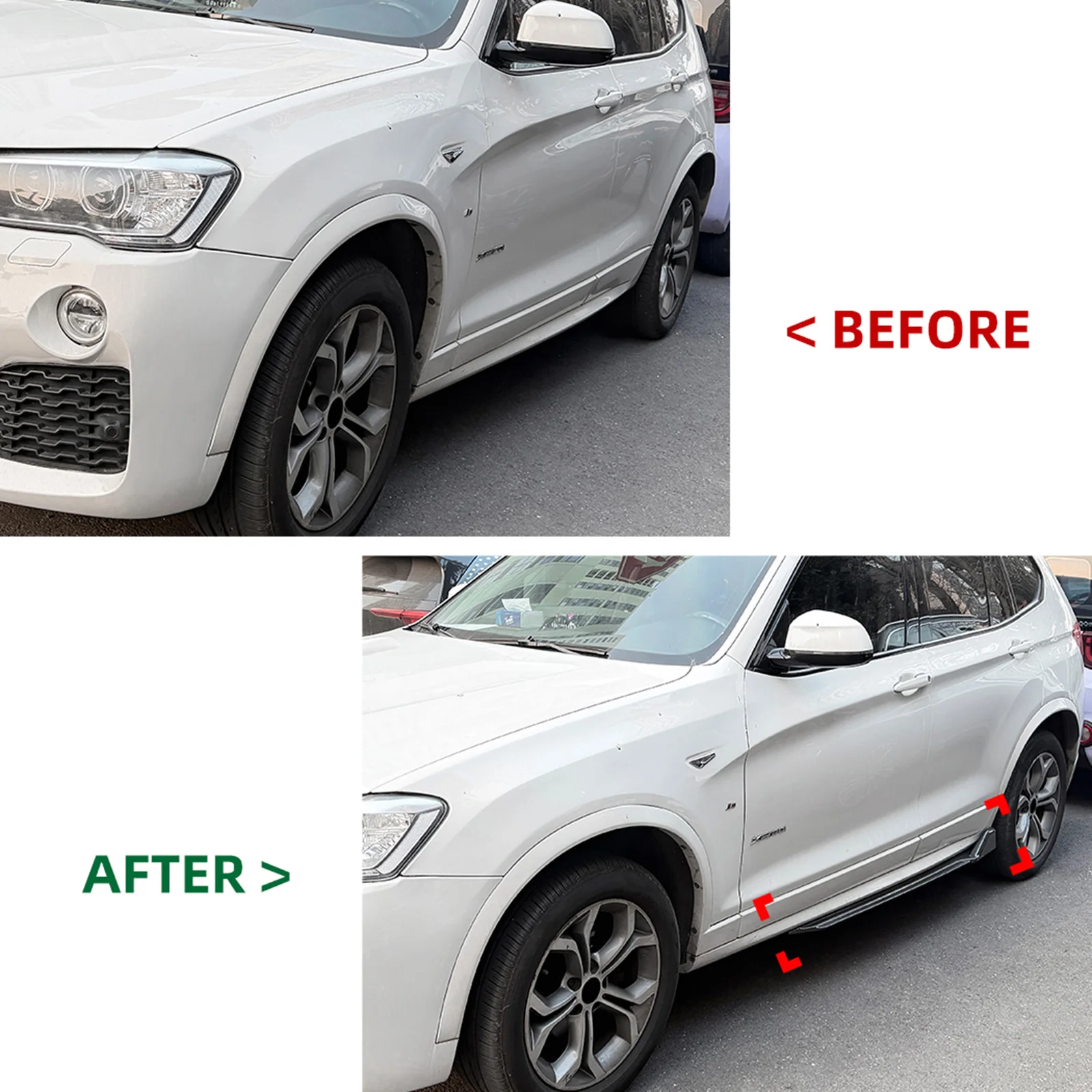 Carbon Fiber Look/Gloss Black Door Lower Panel Side Skirt Extension Guard For BMW X3 X4 F25 F26 M Sport 2011-2017
Carbon Fiber Look/Gloss Black Door Lower Panel Side Skirt Extension Guard For BMW X3 X4 F25 F26 M Sport 2011-2017