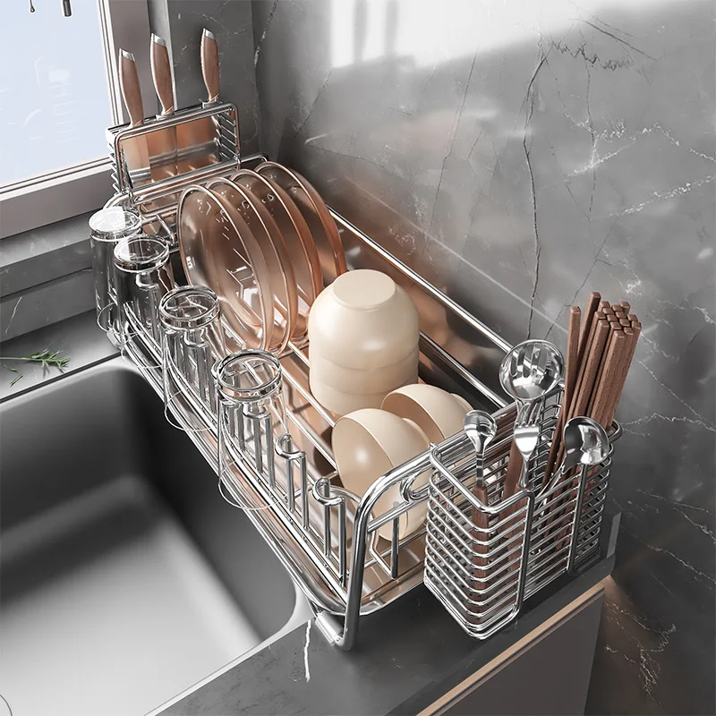 Rack Holder 304 Stainless Steel Bowl Drainer Tableware Cup Drying Rack Kitchen Accessories Storage Organizer Shelf
Rack Holder 304 Stainless Steel Bowl Drainer Tableware Cup Drying Rack Kitchen Accessories Storage Organizer Shelf