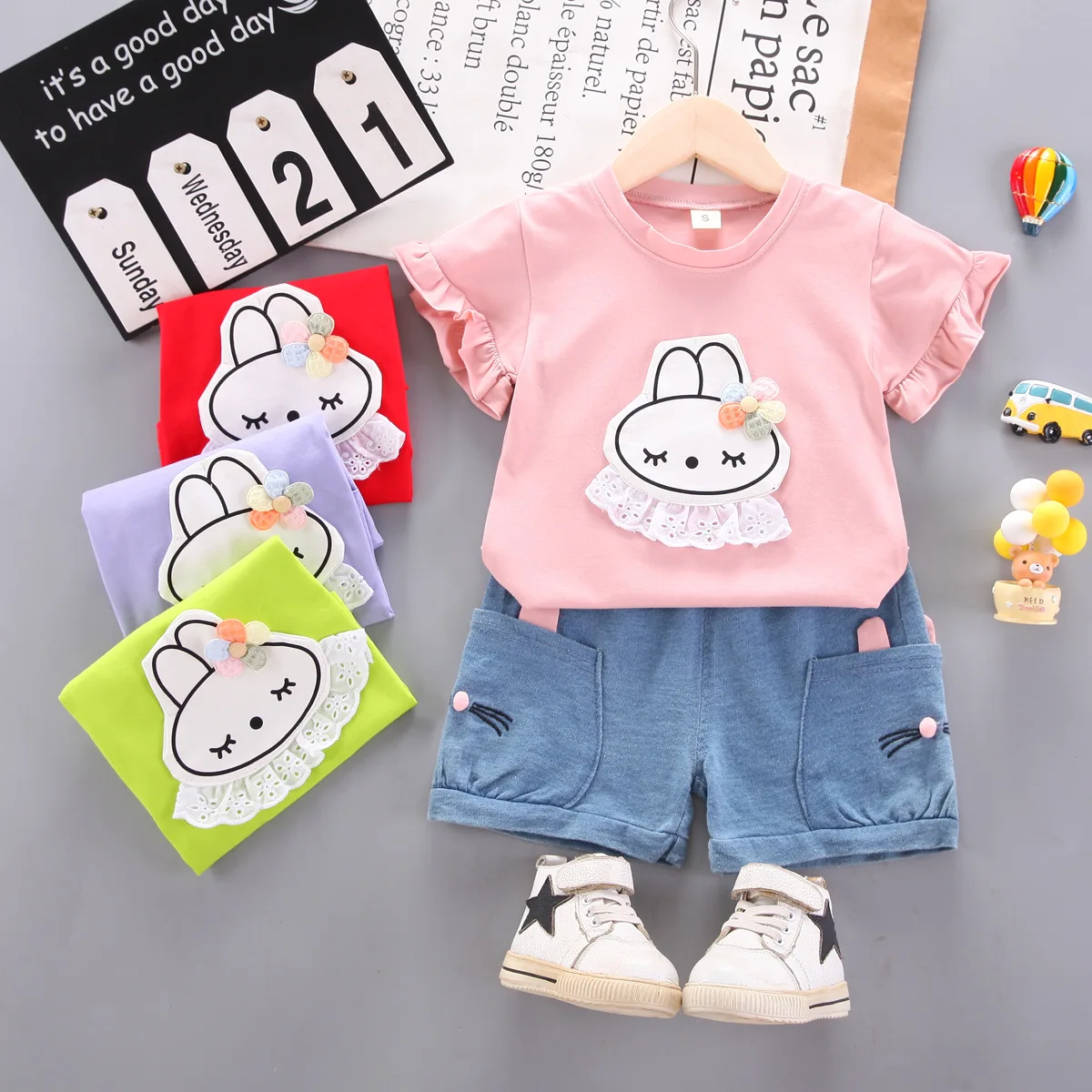 2Piece Cotton Girls' Clothing Set Summer Short Sleeve Children's Clothing Set Fashion Girls' Clothing Casual Printing Set 1-4T
2Piece Cotton Girls' Clothing Set Summer Short Sleeve Children's Clothing Set Fashion Girls' Clothing Casual Printing Set 1-4T