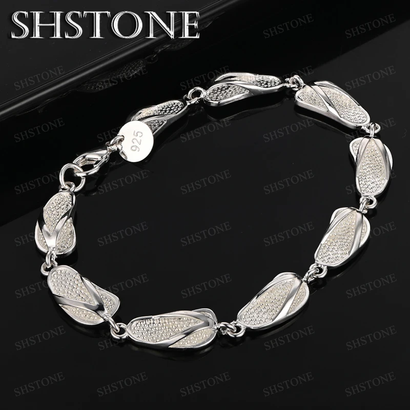 925 Sterling Silver Bracelet Fashion Trend Women Valentine's Day Silver Jewelry Wedding Birthday Party Gift Accessories
925 Sterling Silver Bracelet Fashion Trend Women Valentine's Day Silver Jewelry Wedding Birthday Party Gift Accessories