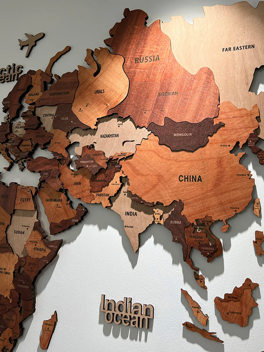 Solid Wood World Map Travel Nordic Living Room Background Wall Decoration Large Decoration Painting Office School 3D Stereo
Solid Wood World Map Travel Nordic Living Room Background Wall Decoration Large Decoration Painting Office School 3D Stereo