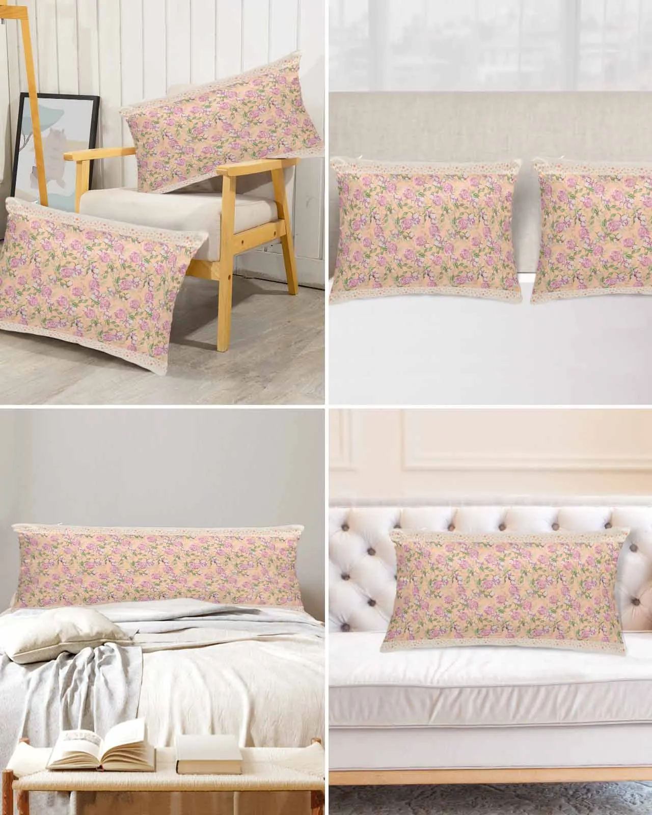 Dot Flower Watercolor Leaves Pink Bed Satin Pillowcase 2pcs Sofa Pillow Cover Case Bedroom Satin Cushion Covers Home Decor
Dot Flower Watercolor Leaves Pink Bed Satin Pillowcase 2pcs Sofa Pillow Cover Case Bedroom Satin Cushion Covers Home Decor