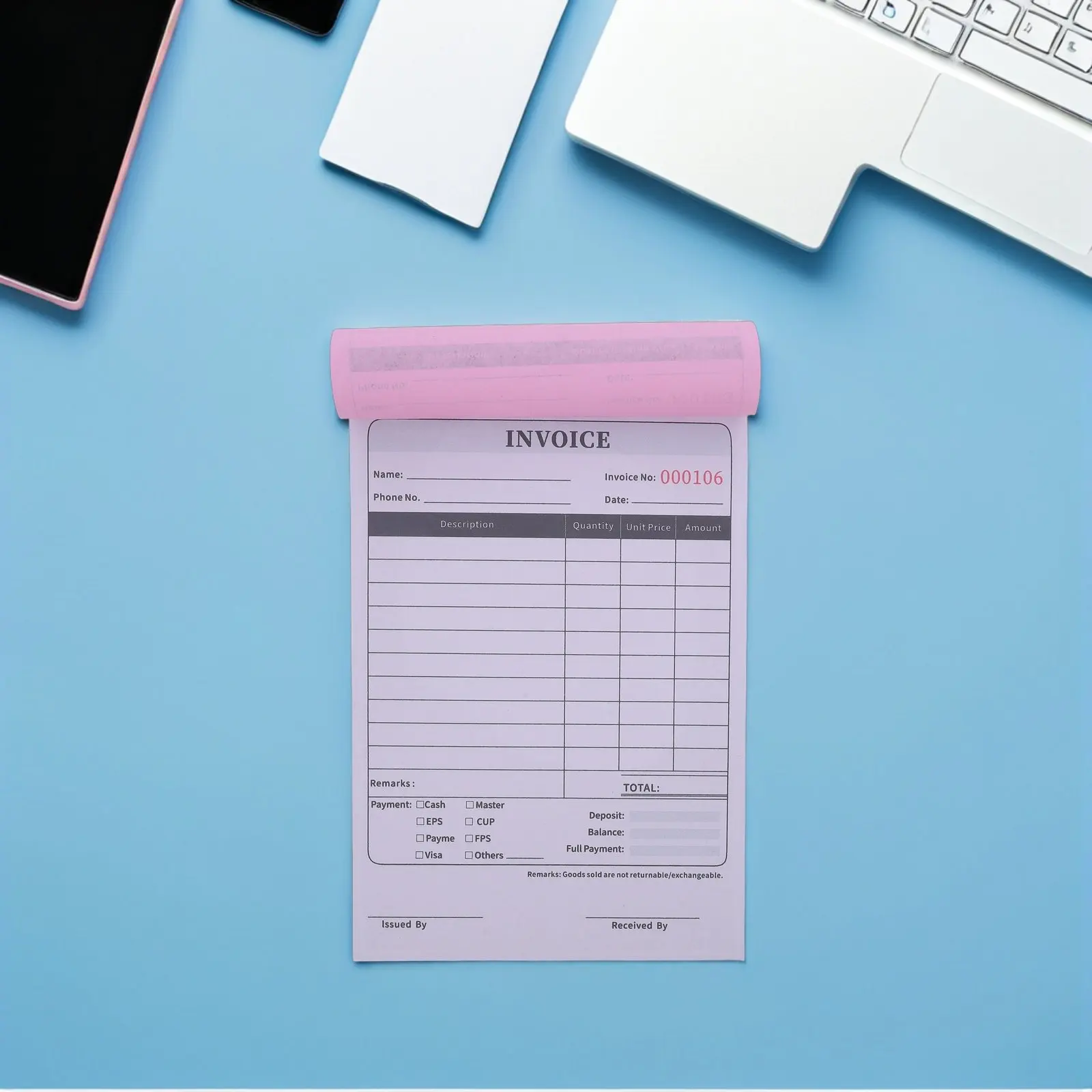 Trade Order Tax Invoice Book 100 Pages English Receipt Pad for Small Business Financial Records Purchase Orders Invoice Tracking
Trade Order Tax Invoice Book 100 Pages English Receipt Pad for Small Business Financial Records Purchase Orders Invoice Tracking