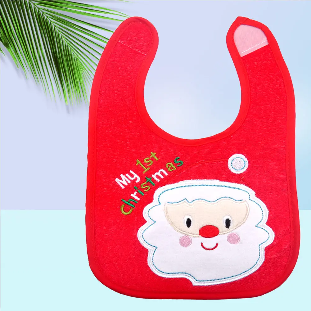Baby's Waterproof Bibs Fabric Dinner Bibs With Christmas Wishes And Santa Claus Self Feeding Care For Toddler(Red)
Baby's Waterproof Bibs Fabric Dinner Bibs With Christmas Wishes And Santa Claus Self Feeding Care For Toddler(Red)