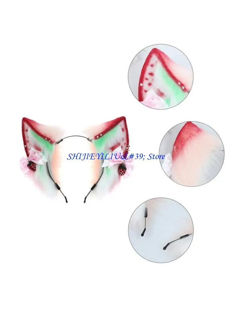 E21F креативная красная плюшевая повязка на голову с клубникой для кошачьих ушей, реквизит для косплея, тема P
E21F креативная красная плюшевая повязка на голову с клубникой для кошачьих ушей, реквизит для косплея, тема P