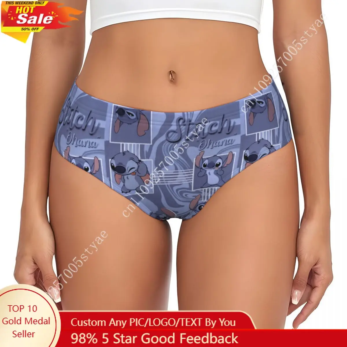 Custom Womens Cartoon Panties Comfort Stitch Ohana Briefs Underwear
Custom Womens Cartoon Panties Comfort Stitch Ohana Briefs Underwear