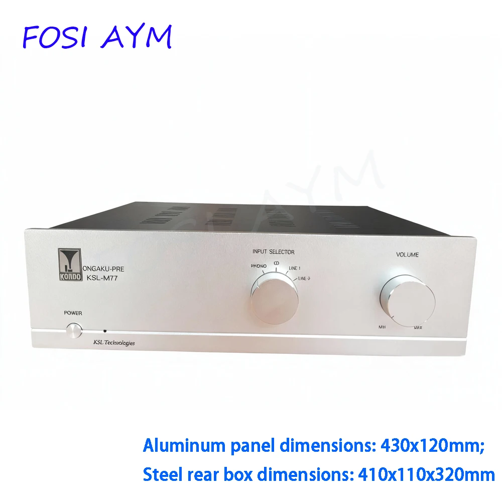 410*110*320mm FOSI AYM Aluminum Iron Amplifier Chassis Replica KONDO M77 Audiophile Vacuum Tube Preamplifier Case Shell DIY Box
410*110*320mm FOSI AYM Aluminum Iron Amplifier Chassis Replica KONDO M77 Audiophile Vacuum Tube Preamplifier Case Shell DIY Box