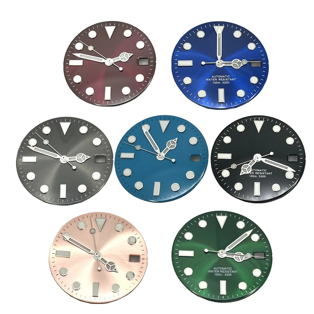28.5MM Blue Night Light Watch Enamel Dial Add Hands Fit NH35 Automatic Movement
28.5MM Blue Night Light Watch Enamel Dial Add Hands Fit NH35 Automatic Movement