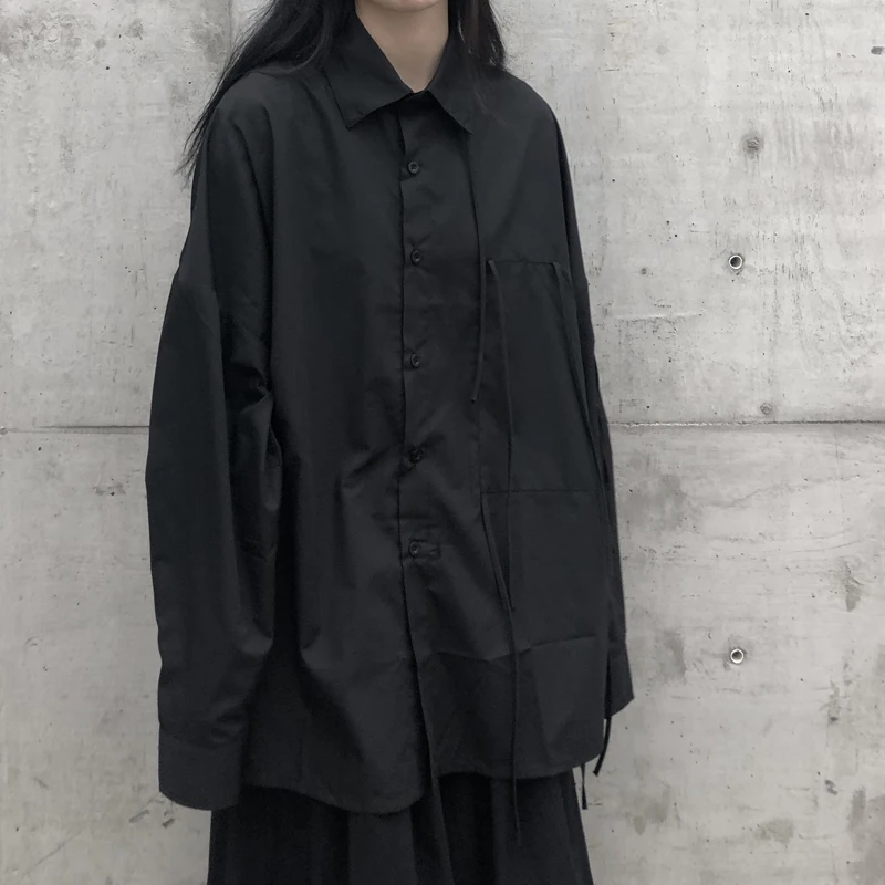 Land And Mountain 2025 Spring Autumn Dark Yoji Design Unisex Long Sleeve Shirt Drawstring Waistband Women's Style Cotton Shirt
Land And Mountain 2025 Spring Autumn Dark Yoji Design Unisex Long Sleeve Shirt Drawstring Waistband Women's Style Cotton Shirt