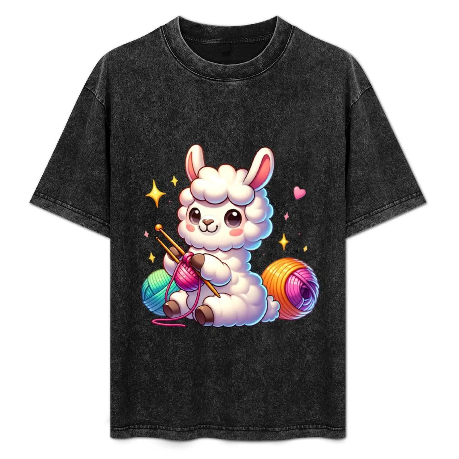 Cute Llama Knitting T-Shirt Basic Short Sleeve Cotton Blend T-Shirt
Cute Llama Knitting T-Shirt Basic Short Sleeve Cotton Blend T-Shirt