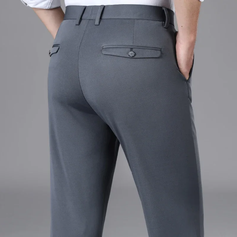 Spring Autumn Men's Suit Pants Men Solid Color Business Casual Formal Trousers Stretch Suit Pants Man Office Trousers 29-40
Spring Autumn Men's Suit Pants Men Solid Color Business Casual Formal Trousers Stretch Suit Pants Man Office Trousers 29-40