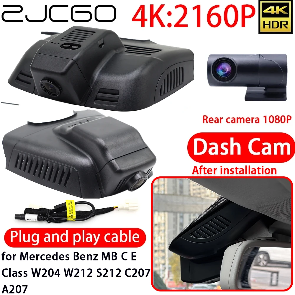 ZJCGO for Mercedes Benz MB C E Class W204 W212 S212 C207 A207 4K DVR Dash Cam Wifi Front Rear Sony Lens Car Camera 24h Monitor
ZJCGO for Mercedes Benz MB C E Class W204 W212 S212 C207 A207 4K DVR Dash Cam Wifi Front Rear Sony Lens Car Camera 24h Monitor