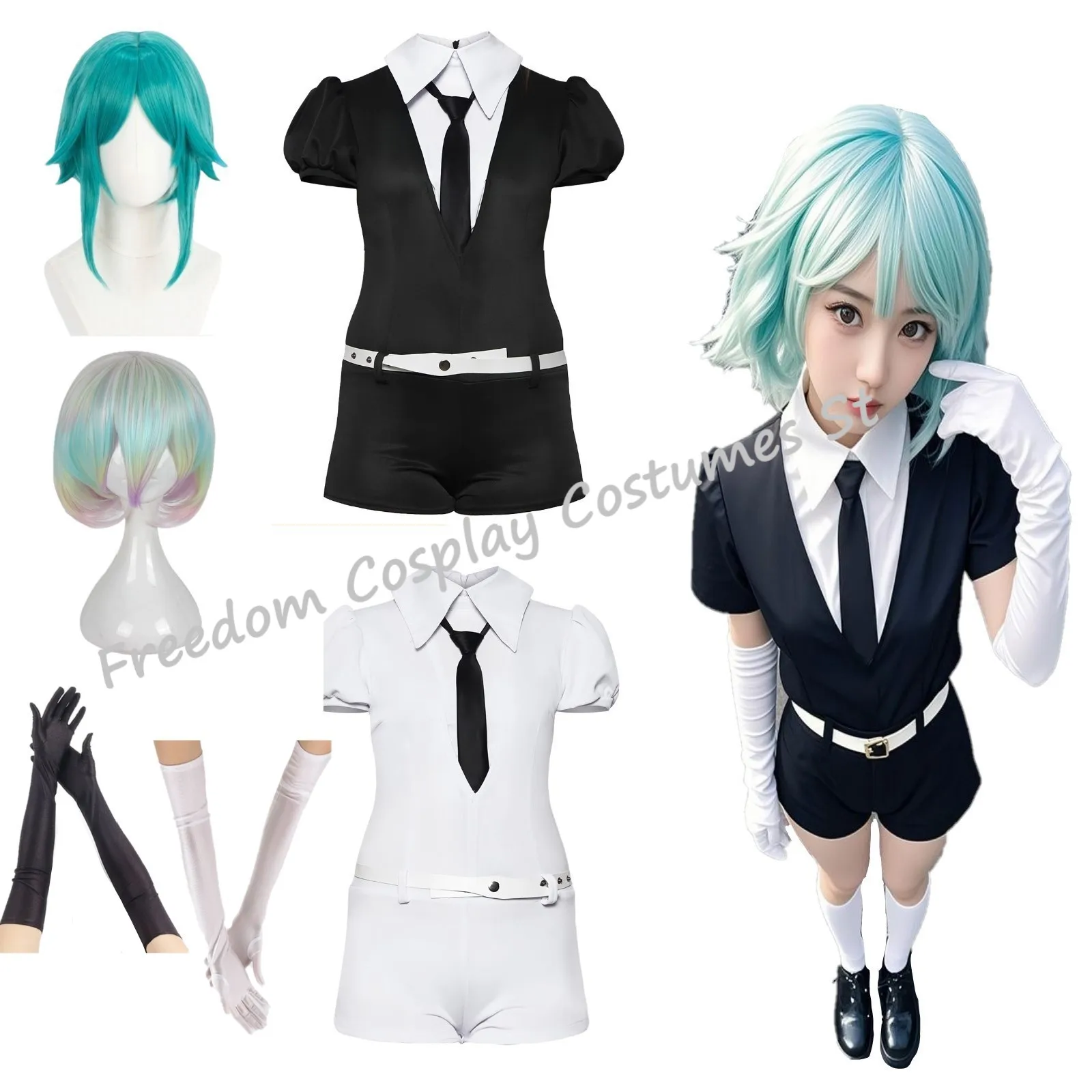 Anime Land of The Lustrous Diamond Houseki No Bort Kuni Jade Yellow Cosplay Costume Playsuit Outfits Suits wig for Women Men
Anime Land of The Lustrous Diamond Houseki No Bort Kuni Jade Yellow Cosplay Costume Playsuit Outfits Suits wig for Women Men