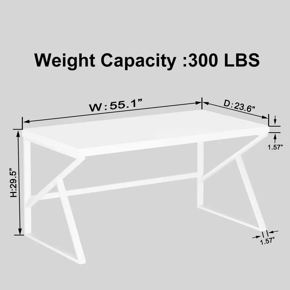 White Computer Desk, Modern Wood Home Office Desk, PC Desk for Executive Work Writing Study Gaming Student Bedroom, Farmhouse S
White Computer Desk, Modern Wood Home Office Desk, PC Desk for Executive Work Writing Study Gaming Student Bedroom, Farmhouse S