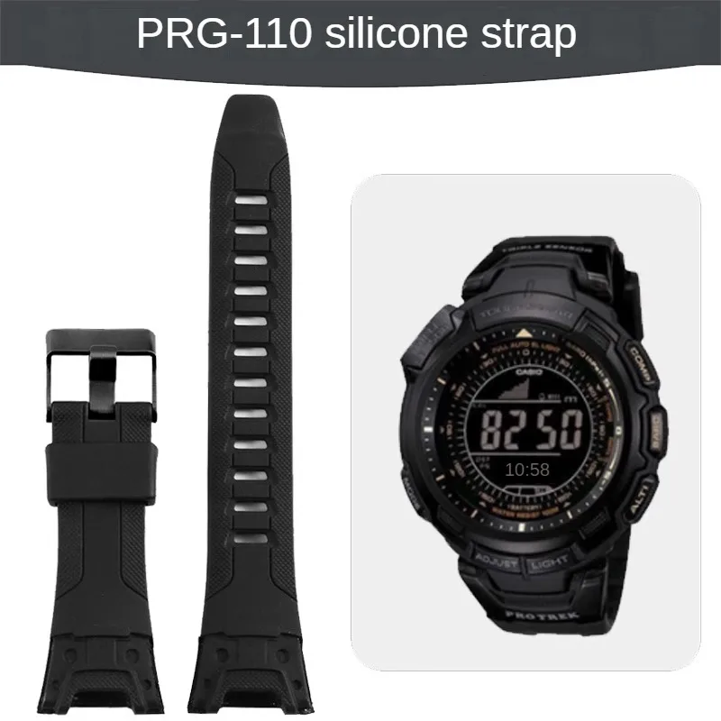 Silicone Watch Strap With Suitable PROTREK/PRG-110Y/C/PRW-1300Y Sseries Concave Interface Rubber Watchband 26mm
Silicone Watch Strap With Suitable PROTREK/PRG-110Y/C/PRW-1300Y Sseries Concave Interface Rubber Watchband 26mm