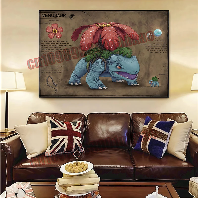 Anime Pokémon Bulbasaur Kyogre Rayquaza Groudon HD Poster Frameless Canvas Painting Party Art Background Wall Children's Gifts
Anime Pokémon Bulbasaur Kyogre Rayquaza Groudon HD Poster Frameless Canvas Painting Party Art Background Wall Children's Gifts
