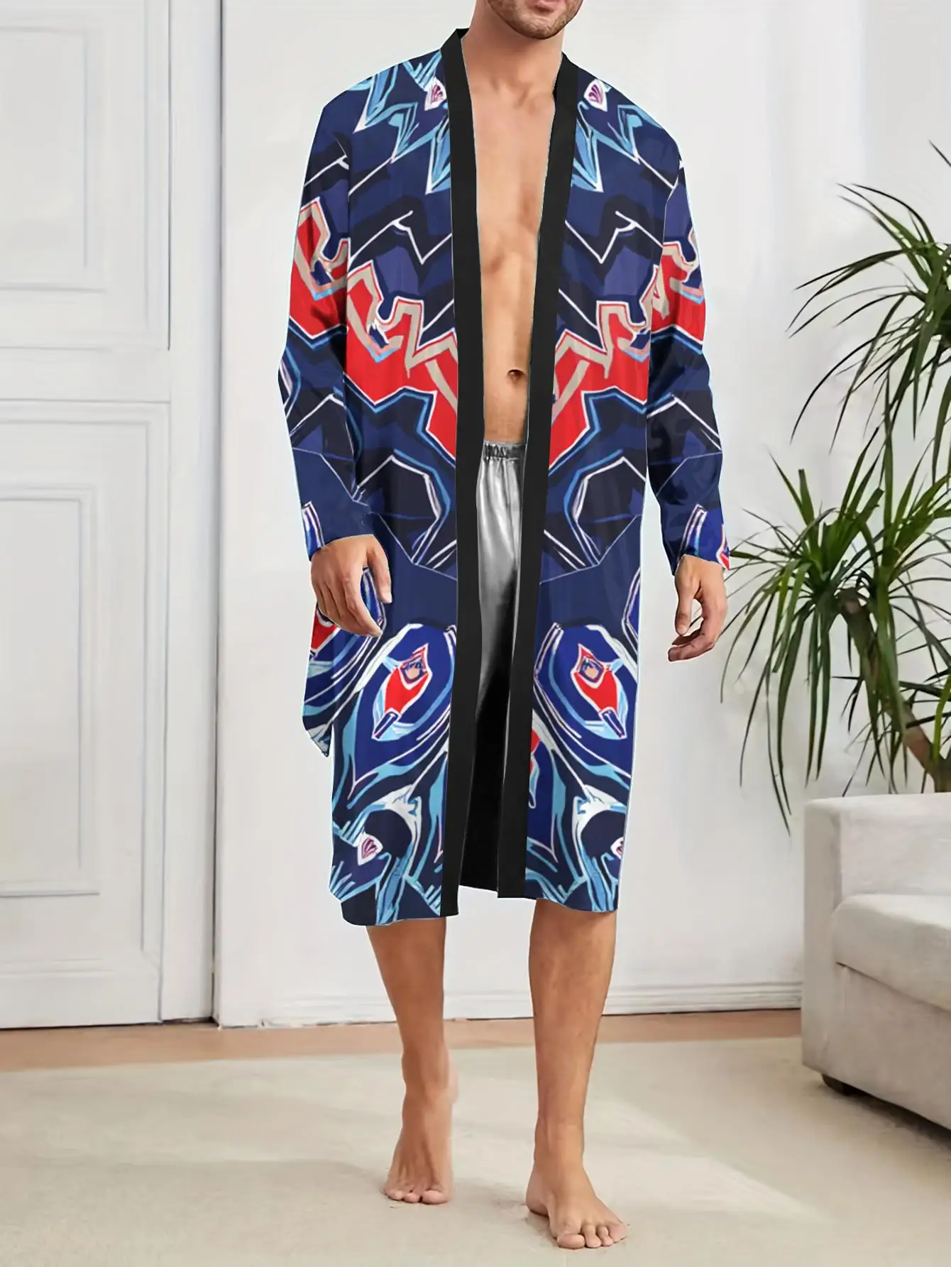 1pc Men'S Robes 2026 Spring/Summer 3D Printed Graphic Robes Polyester Sleepwear Sleepwear Bathrobe Men Long Nightgown
1pc Men'S Robes 2026 Spring/Summer 3D Printed Graphic Robes Polyester Sleepwear Sleepwear Bathrobe Men Long Nightgown