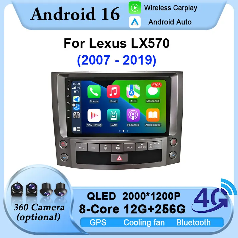 10'' Car Radio For Lexus LX570 2007-2019 Intelligent Android 16 Multimedia Android Auto Carplay Player BT Stereo Navi GPS Stereo
10'' Car Radio For Lexus LX570 2007-2019 Intelligent Android 16 Multimedia Android Auto Carplay Player BT Stereo Navi GPS Stereo