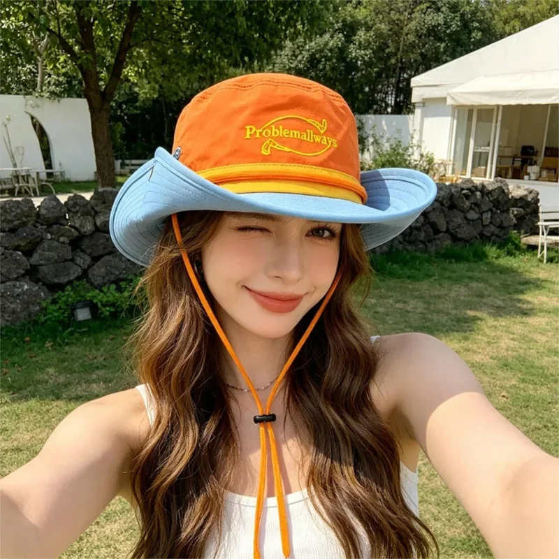 New Women's Dopamine Color-Blocked Wide-Brim Hiking Hat Outdoor Sun Protection Hat Suitable for Hiking, Camping, and Traveling
New Women's Dopamine Color-Blocked Wide-Brim Hiking Hat Outdoor Sun Protection Hat Suitable for Hiking, Camping, and Traveling