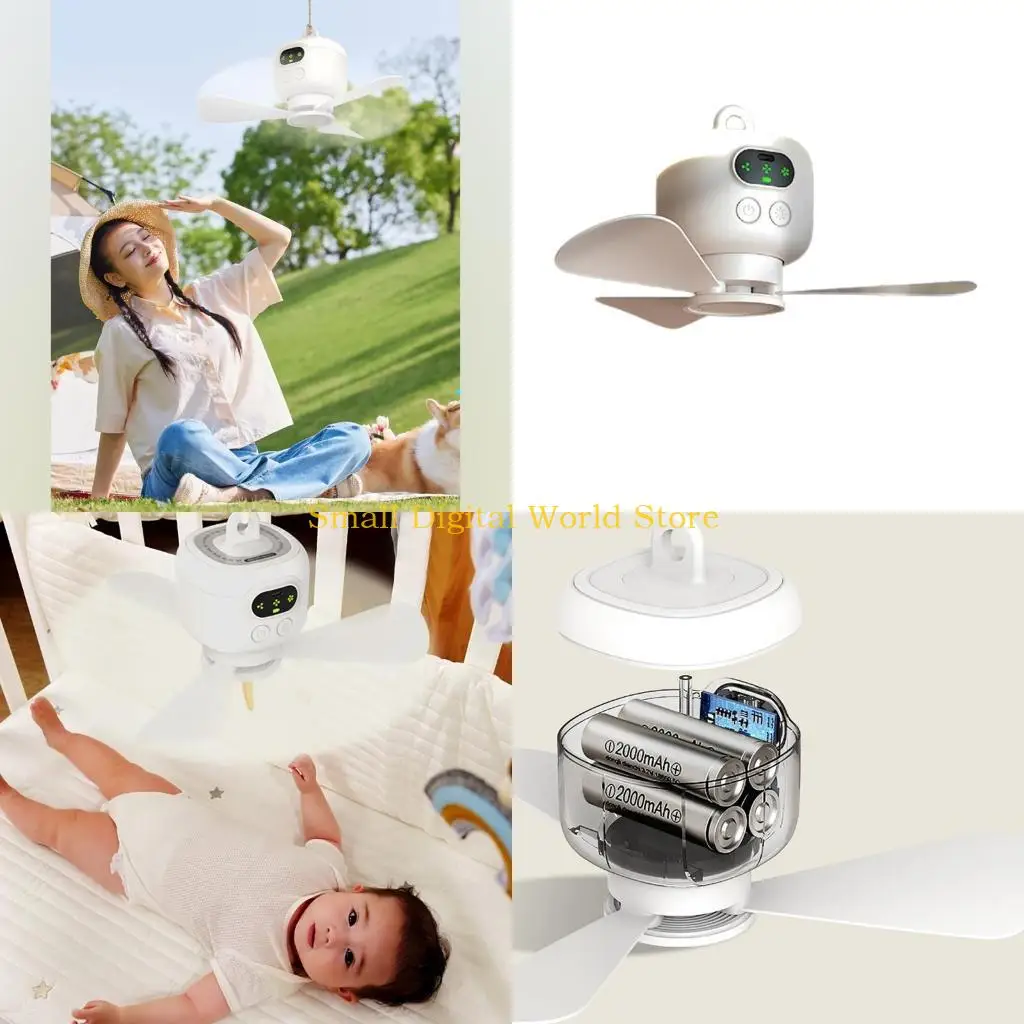 77UB USB Rechargeable Camping Fan 8000mAh Battery, 4Speed Hangings Fan with Light
77UB USB Rechargeable Camping Fan 8000mAh Battery, 4Speed Hangings Fan with Light
