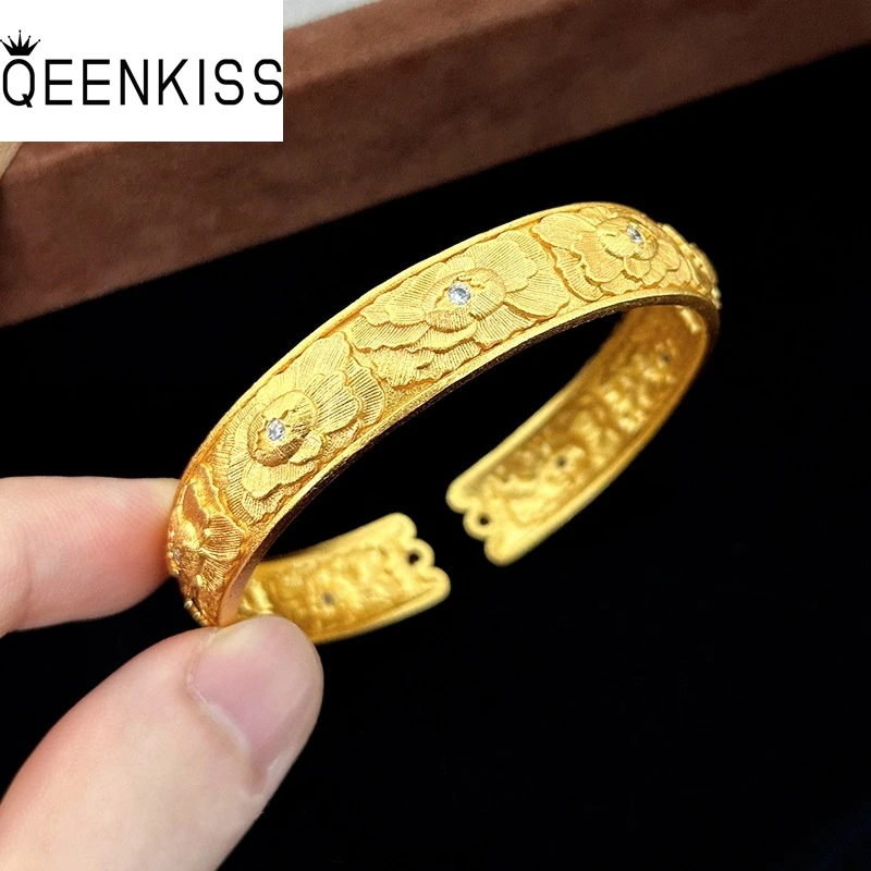 QEENKISS Gold Vintage Peony Flower Bangle Bracelets For Women Wedding Party Birthday Christmas Bride Mother Ladies Gifts BT5384
QEENKISS Gold Vintage Peony Flower Bangle Bracelets For Women Wedding Party Birthday Christmas Bride Mother Ladies Gifts BT5384