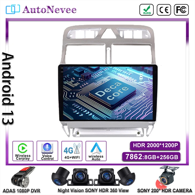 Android13 Auto Radio Stereo Multimedia Car For PEUGEOT 307 2002-2013 Player GPS Navigation DVD NO 2DIN Carplay Head Unit Carplay
Android13 Auto Radio Stereo Multimedia Car For PEUGEOT 307 2002-2013 Player GPS Navigation DVD NO 2DIN Carplay Head Unit Carplay