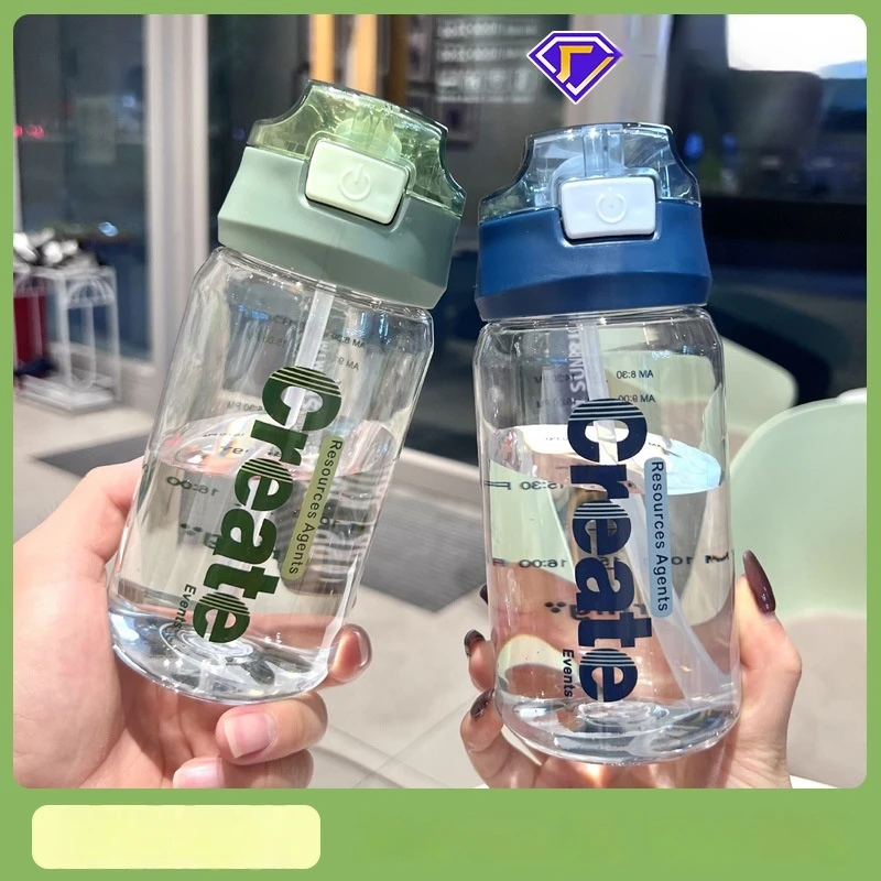 Create Straw Water Bottle Leak Proof Portable Plastic Water Bottle With Scale For Gym Fitness Outdoor Travel Men Women Adults
Create Straw Water Bottle Leak Proof Portable Plastic Water Bottle With Scale For Gym Fitness Outdoor Travel Men Women Adults