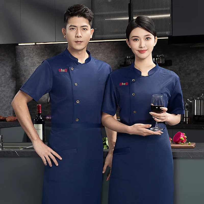 Western Restaurant Waiter Work Uniform Restaurant Canteen Kitchen Summer Short Sleeve Work Shirt Cake Shop Baker's Top
Western Restaurant Waiter Work Uniform Restaurant Canteen Kitchen Summer Short Sleeve Work Shirt Cake Shop Baker's Top