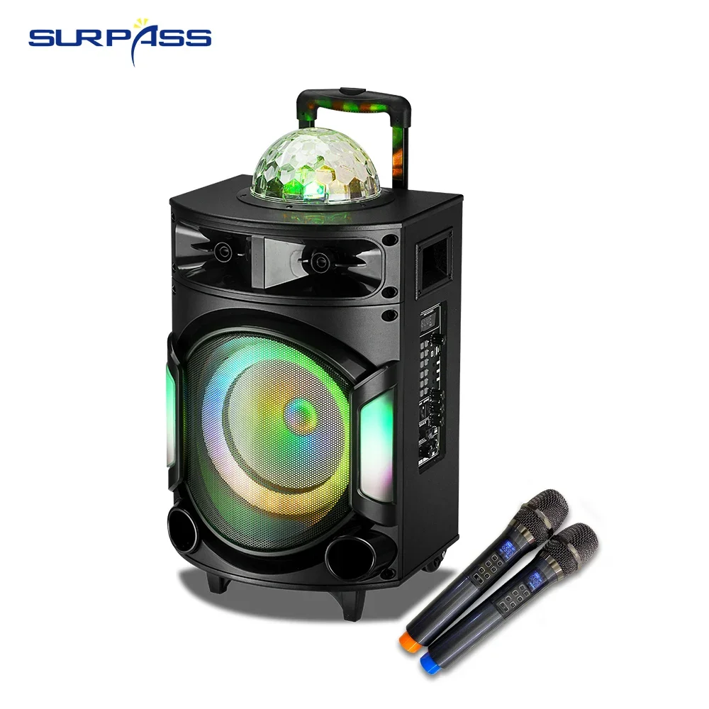 10inch200W Portable Trolly Bluetooth Speakers bass withCNC rotating light Support Mic FM Radio TWS Suitable for party DJ camping
10inch200W Portable Trolly Bluetooth Speakers bass withCNC rotating light Support Mic FM Radio TWS Suitable for party DJ camping