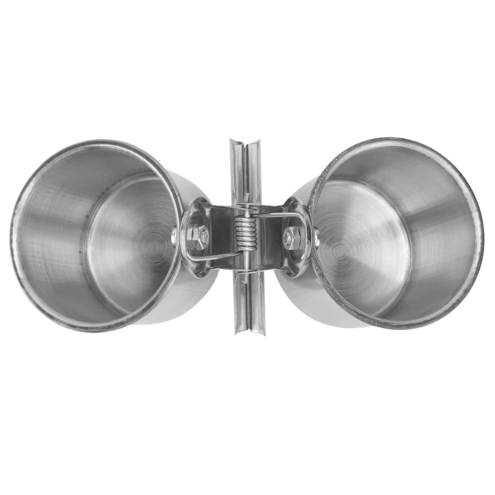 Food Water Feeding Bird Double Cups With Clip Stainless Steel Parrot Feeder Cup (Silver) Parrot Food Water Bowl
Food Water Feeding Bird Double Cups With Clip Stainless Steel Parrot Feeder Cup (Silver) Parrot Food Water Bowl