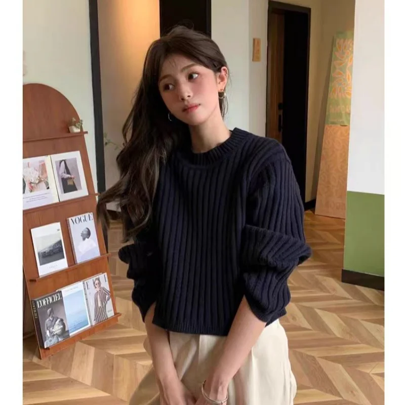 100% Australian pure wool retro wool pit strip sweater women's Korean version loose and lazy style short top
100% Australian pure wool retro wool pit strip sweater women's Korean version loose and lazy style short top