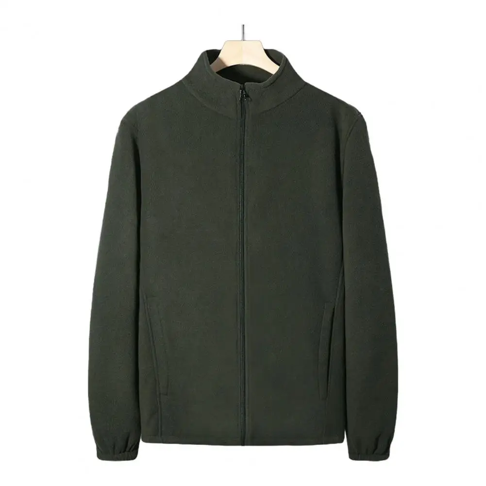 Jacket Men's Stand Collar with Zipper Closure Pockets for Autumn Winter Outwear Thickened Coat
Jacket Men's Stand Collar with Zipper Closure Pockets for Autumn Winter Outwear Thickened Coat