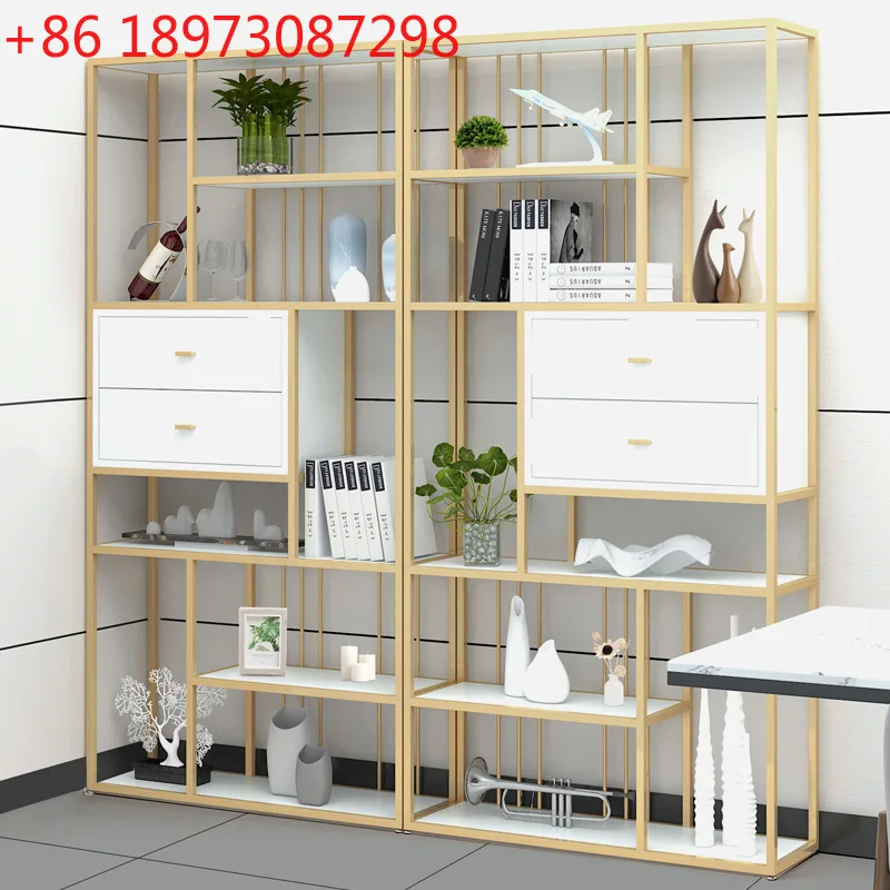 Modern simple floor rack household living room entrance storage rack
Modern simple floor rack household living room entrance storage rack