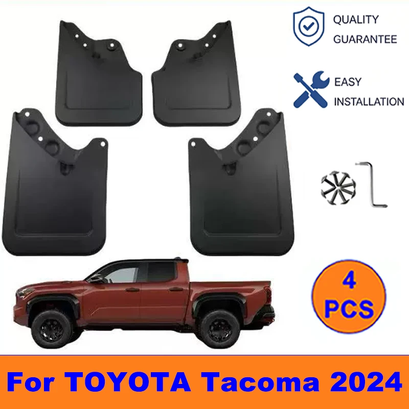 4Pcs Mud Flaps For TOYOTA Tacoma 2024 - Splash Guards Front & Rear Wheel Fender Mudguards Car Exterior Protection Accessories
4Pcs Mud Flaps For TOYOTA Tacoma 2024 - Splash Guards Front & Rear Wheel Fender Mudguards Car Exterior Protection Accessories