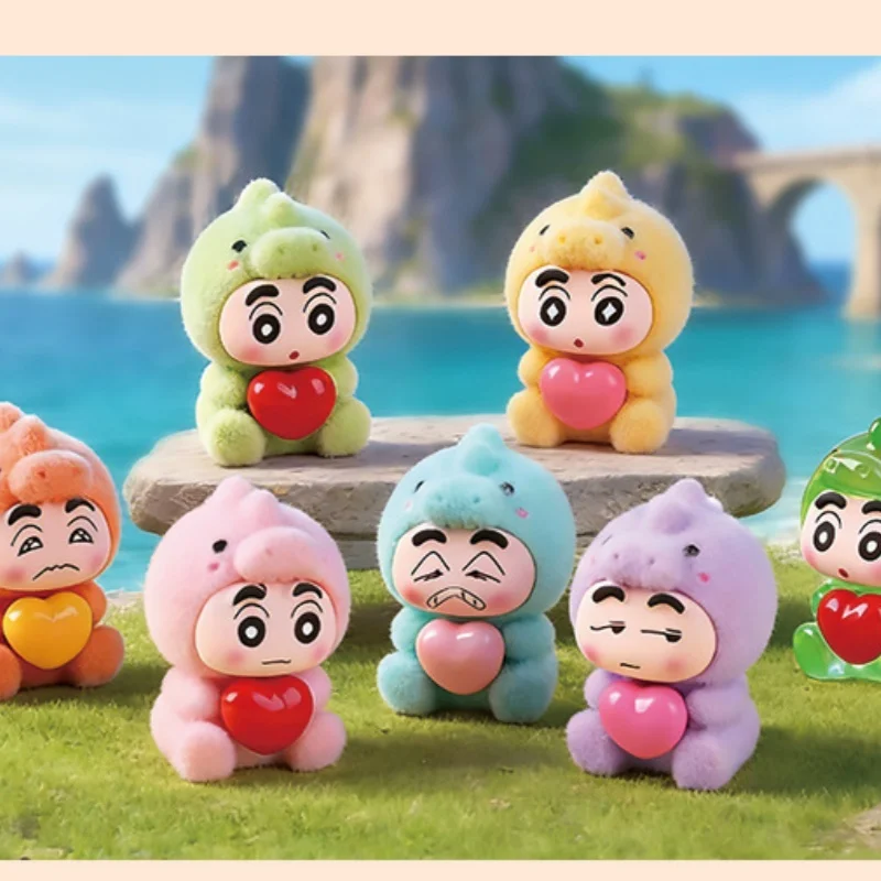 Cute flocked Shin-chan with Heart Dinosaur blind box trendy toy blind box blind bag keychain desktop birthday gift
Cute flocked Shin-chan with Heart Dinosaur blind box trendy toy blind box blind bag keychain desktop birthday gift