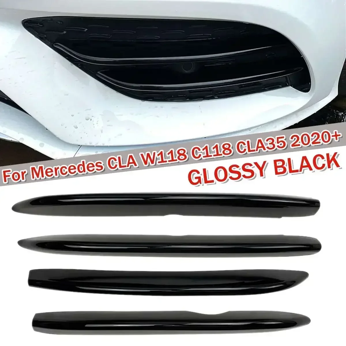 4 шт. передний бампер, вентиляционный сплиттер Canard для Mercedes Benz CLA W118 C118 CLA35 2020+, автоматический спойлер, глянцевый черный карбоновый вид
4 шт. передний бампер, вентиляционный сплиттер Canard для Mercedes Benz CLA W118 C118 CLA35 2020+, автоматический спойлер, глянцевый черный карбоновый вид
