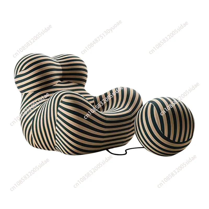 Nordic Lazy Floor Seat Mom's Embrace Sofa Bean Bag Striped Chair with Ottoman Cozy Seating Living Room Home Decor Furniture
Nordic Lazy Floor Seat Mom's Embrace Sofa Bean Bag Striped Chair with Ottoman Cozy Seating Living Room Home Decor Furniture
