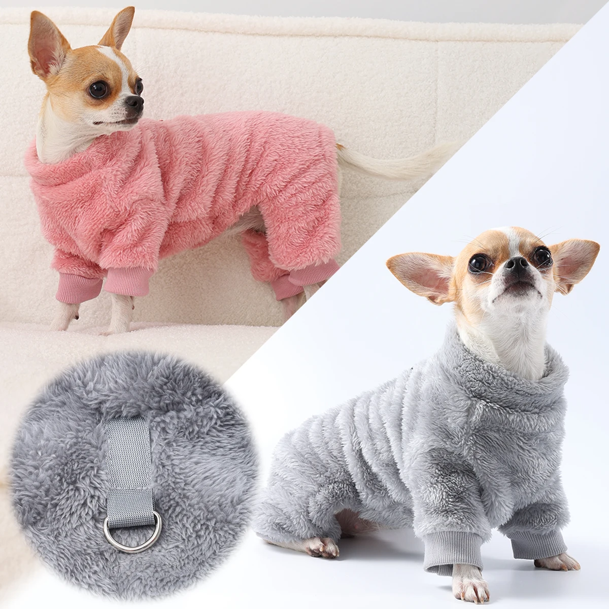 Pet warm and soft cloth autumn and winter new pet cat clothing three color pull tab four leg fleece clothing Solid color comfort
Pet warm and soft cloth autumn and winter new pet cat clothing three color pull tab four leg fleece clothing Solid color comfort
