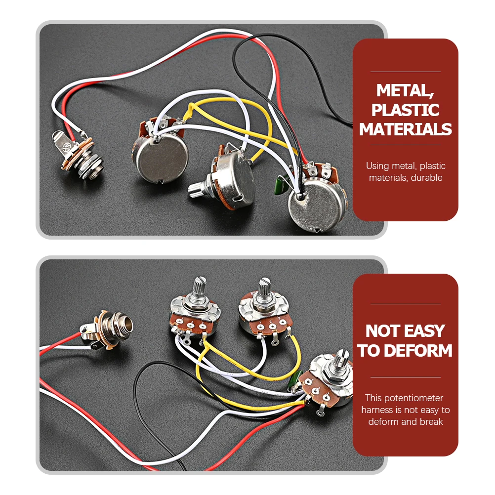 Metal Guitar Potentiometer Wiring Plate Pickup Parts Electric Replacement Wired Small Lightweight for Guitar
Metal Guitar Potentiometer Wiring Plate Pickup Parts Electric Replacement Wired Small Lightweight for Guitar