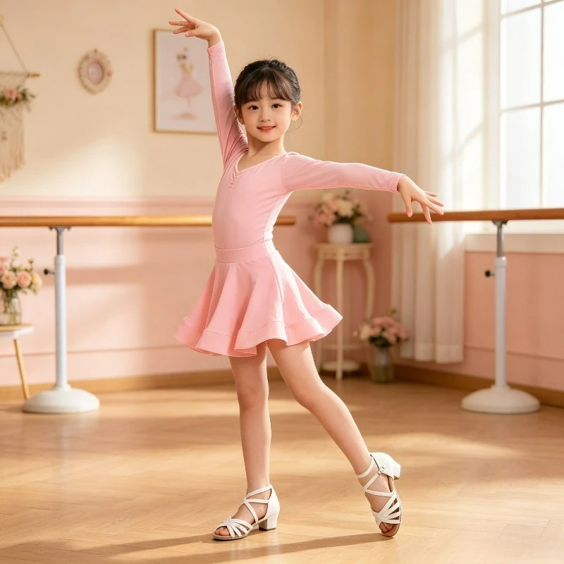 Girls Latin Dance Shoes Kids High Heel Sandals Soft Sole Summer Dance for Practice Square Latin dance practice shoes
Girls Latin Dance Shoes Kids High Heel Sandals Soft Sole Summer Dance for Practice Square Latin dance practice shoes