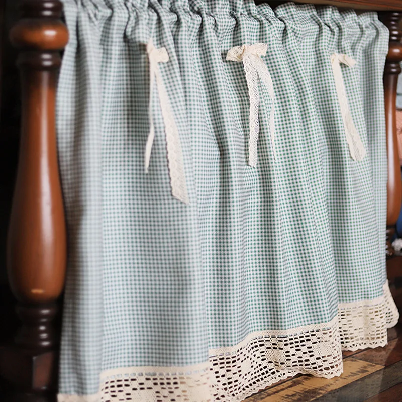 Valance Tier Curtain Lace Buffalo Check Plaid Gingham Edge Short Vintage Window Curtain for Bedroom Kitchen Cafe Rod Pocket 1 Pc
Valance Tier Curtain Lace Buffalo Check Plaid Gingham Edge Short Vintage Window Curtain for Bedroom Kitchen Cafe Rod Pocket 1 Pc