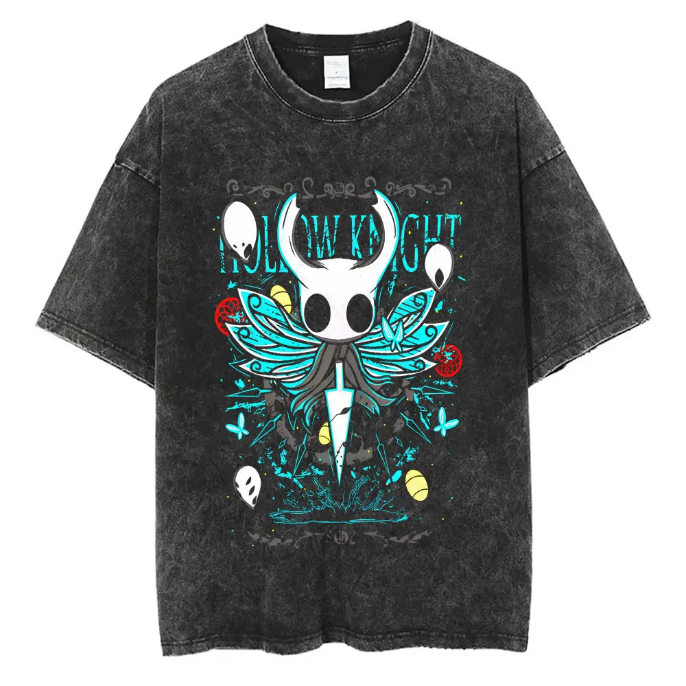 Washed Vintage Game Hollow Knight Merch T-shirt Men Women Casual Oversized Cotton T-shirts Male Cosplay Cartoon Lover T Shirts
Washed Vintage Game Hollow Knight Merch T-shirt Men Women Casual Oversized Cotton T-shirts Male Cosplay Cartoon Lover T Shirts