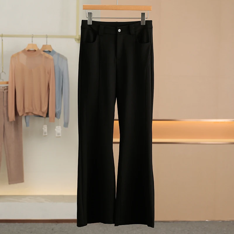 Брюки микро-клеш Slim Fit, эластичные, удобные, не обтягивающие, весенняя новинка, женская одежда HO Hangzhou, содержат клейкое волокно
Брюки микро-клеш Slim Fit, эластичные, удобные, не обтягивающие, весенняя новинка, женская одежда HO Hangzhou, содержат клейкое волокно