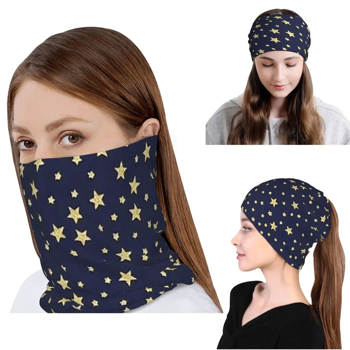 Navy Blue Sky And Stars Print Bandana Neck Gaiter Wrap Scarf Multifunction Balaclava Beanies Hat for Men Women Adult Winter
Navy Blue Sky And Stars Print Bandana Neck Gaiter Wrap Scarf Multifunction Balaclava Beanies Hat for Men Women Adult Winter