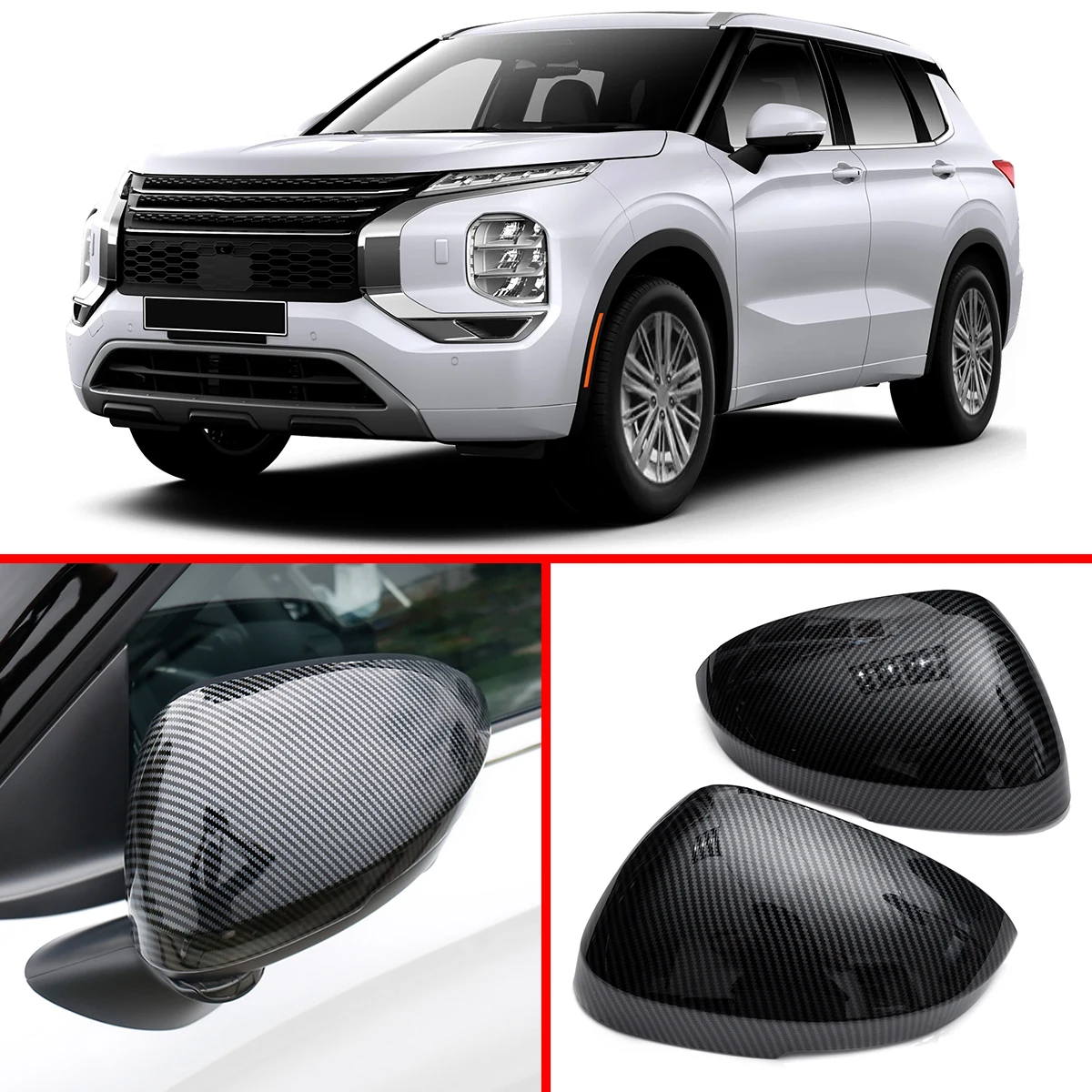 Side Rearview Wing Mirror Cover Stylish Protection For Mitsubishi Outlander 2022-2026 Carbon Fiber
Side Rearview Wing Mirror Cover Stylish Protection For Mitsubishi Outlander 2022-2026 Carbon Fiber